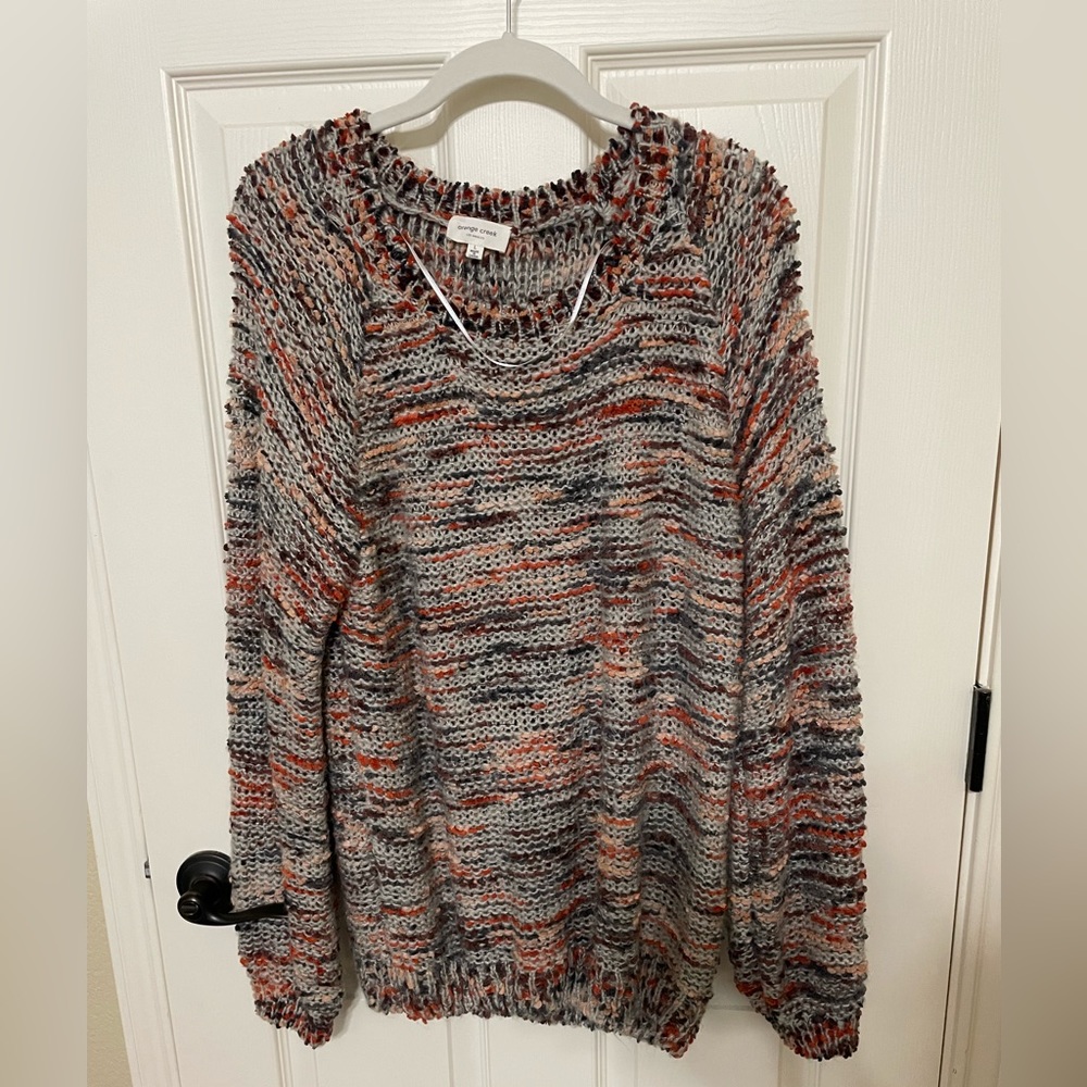 Orange Creek - Rust Multi Colored Sweater - image 1